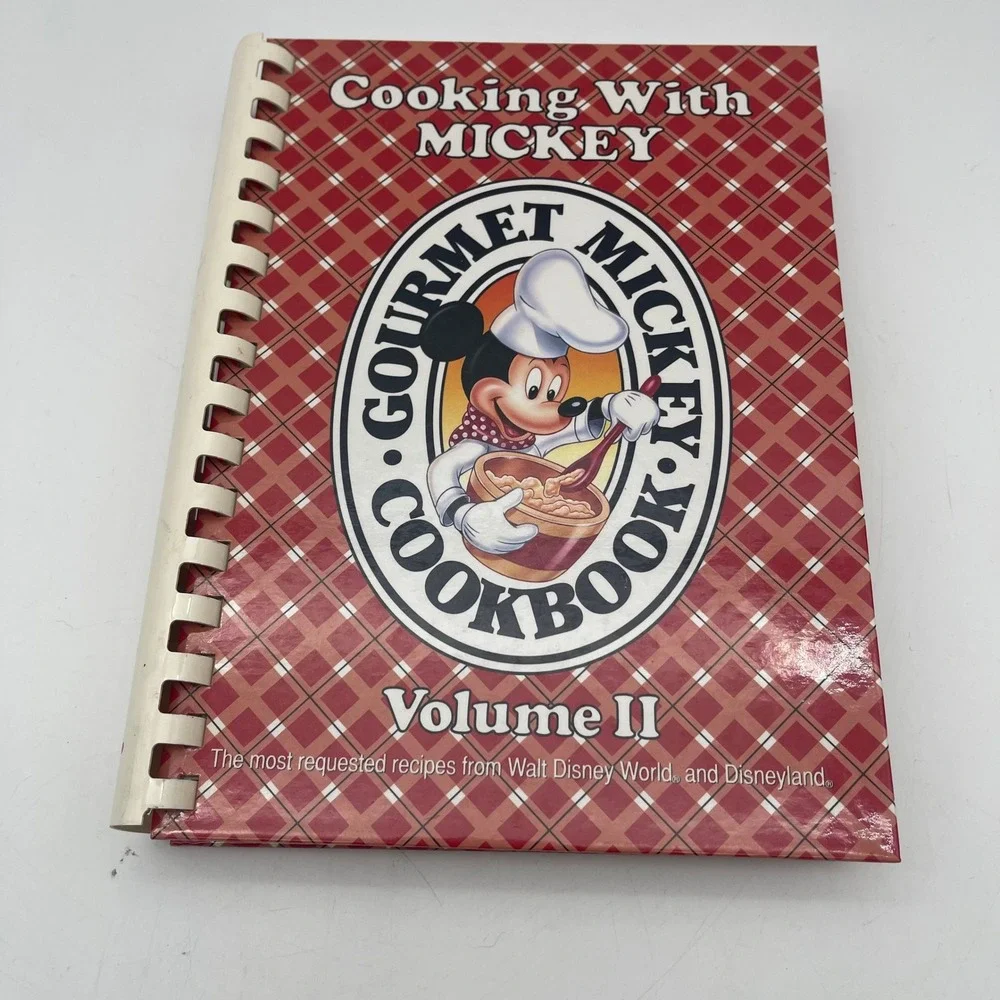 Disney Cooking With Mickey Gourmet Mickey Cookbook Volume II Spiral Bound